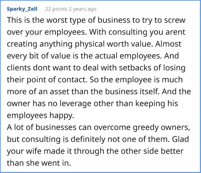 woman takes over business comments sparku_zell