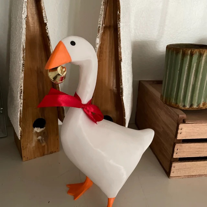 3d printed magnetic goose figurine