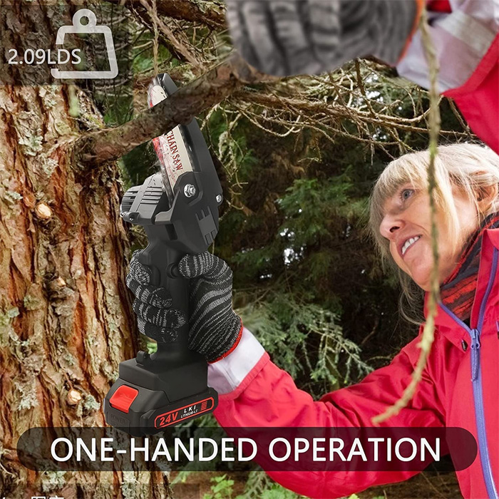 handheld mini chainsaw one-handed operation