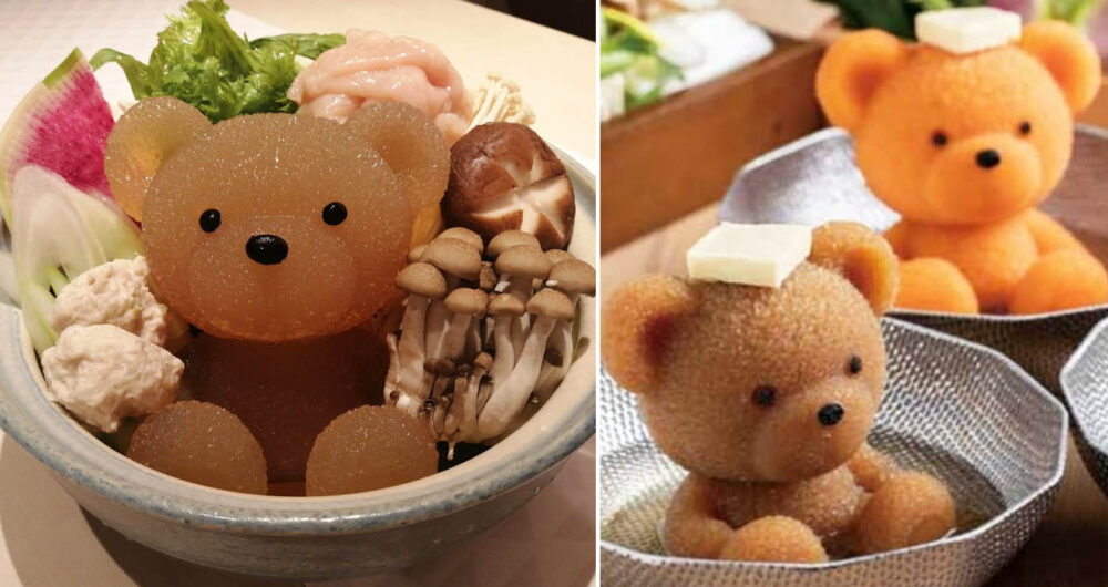 Japanese Restaurant Serves Up Their Hot Pots With A Cute Little Bear