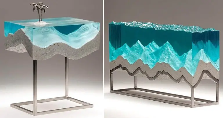 ocean glass sculptures