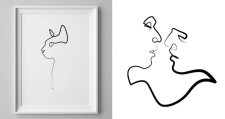 one Continuous Line drawings