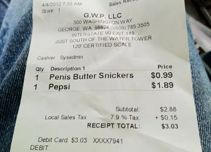 worst misspellings penis butter snickers