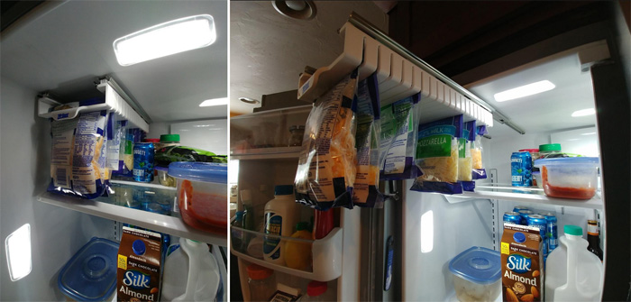 ziploc bags organizer fridge