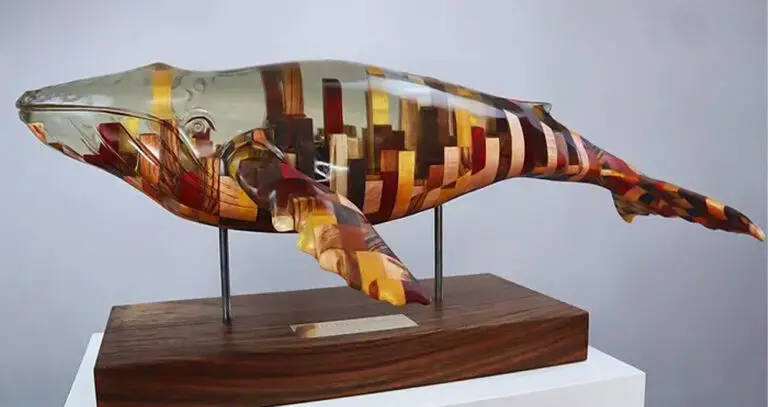 Resin and Wood Animal Sculptures