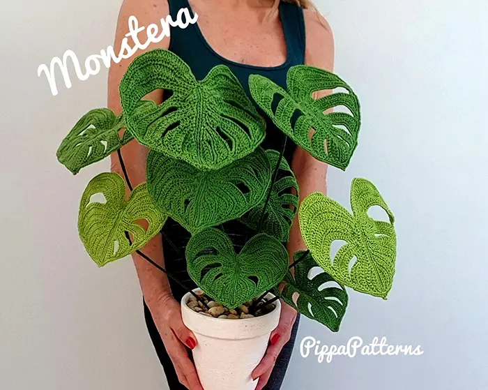 crochet monstera