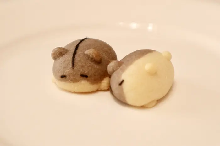 cute hamster-shaped cookies