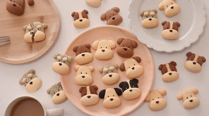 dog-shaped cookies