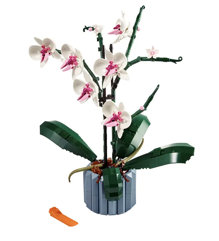 lego orchid building set