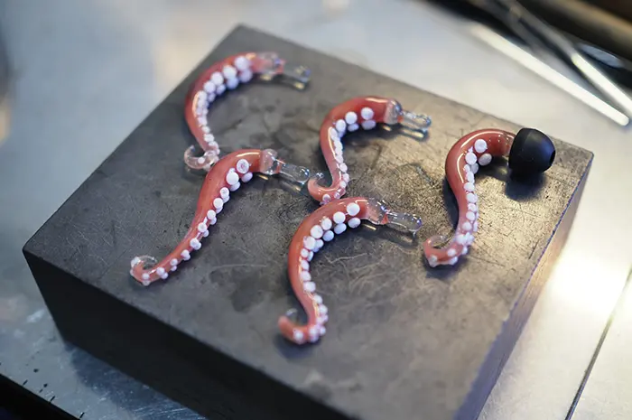octopus tentacle earplugs by genki hirano