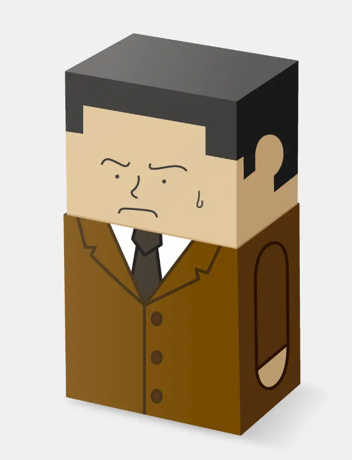 balding japanese salaryman eraser