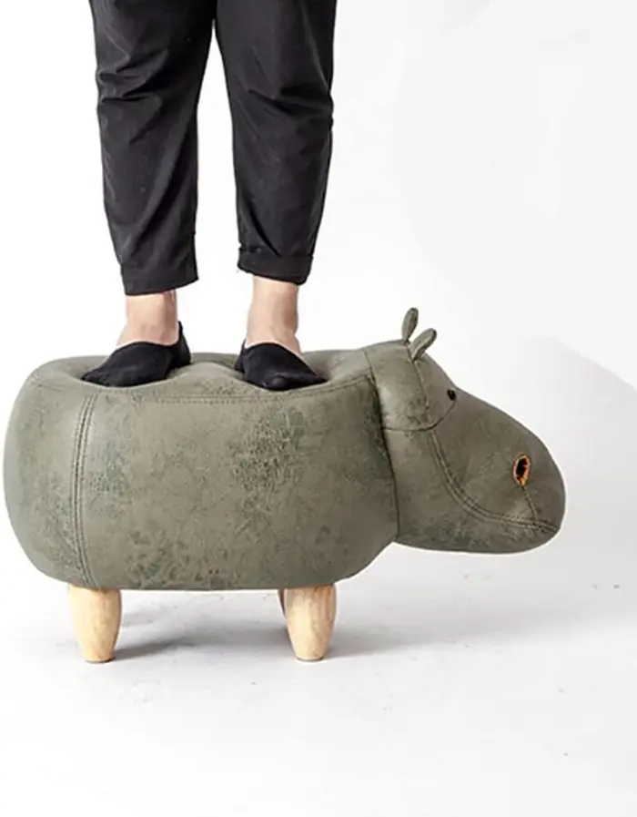 hippopotamus stool