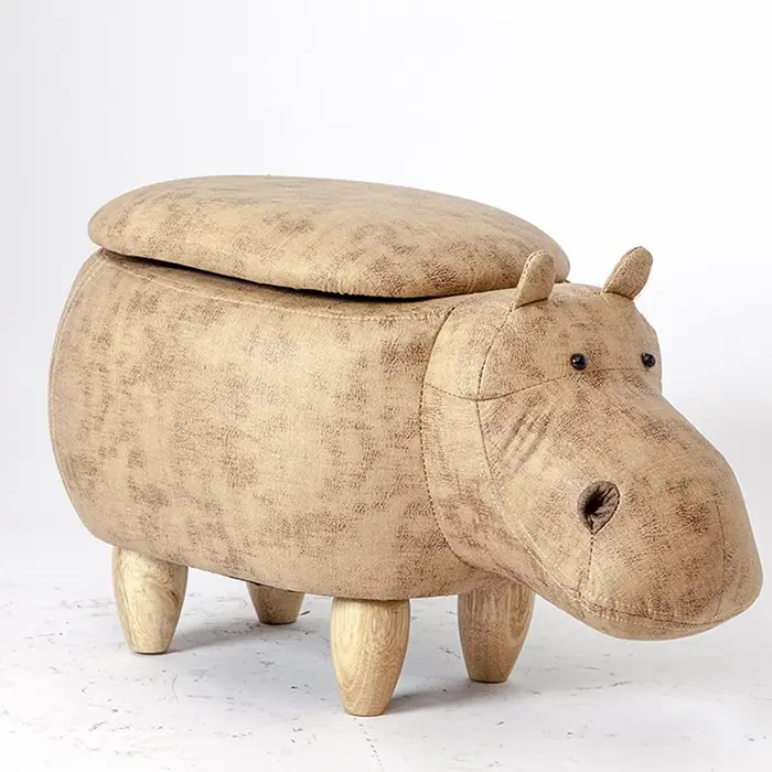 hippopottoman foot stool with storage