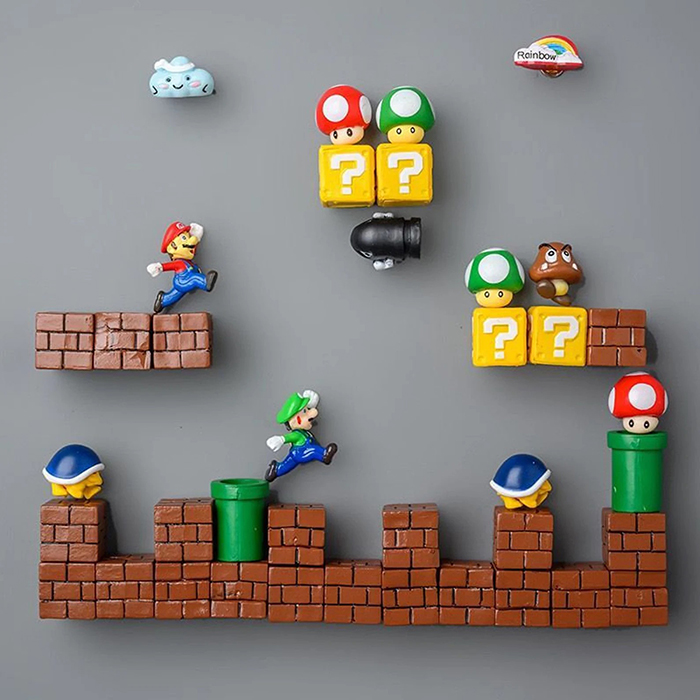 nintendo video game characters magnetic decor