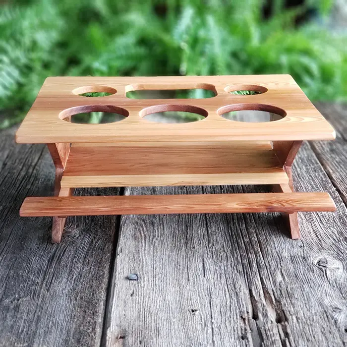 wooden cup holder