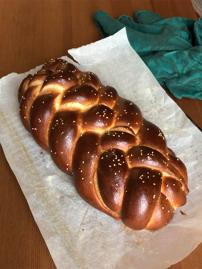 homemade challah first attempt