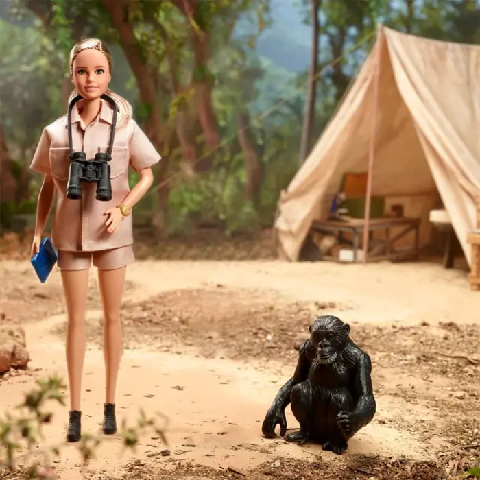 jane goodall barbie doll inspiring women