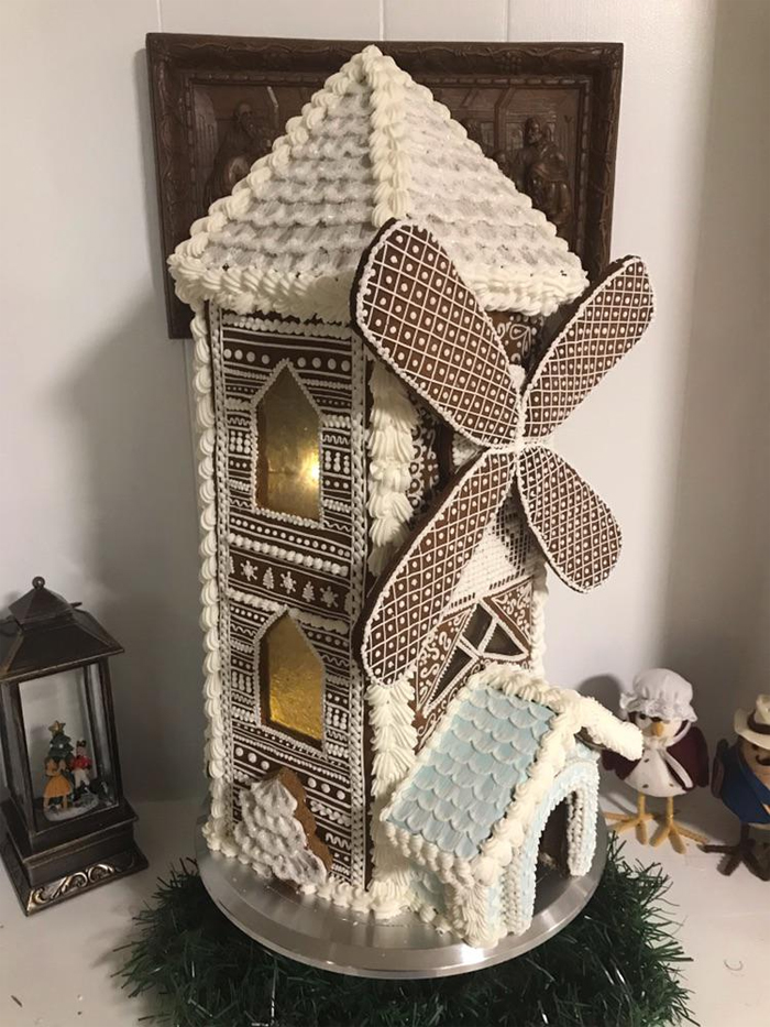 nearly perfect food gingerbread windmill